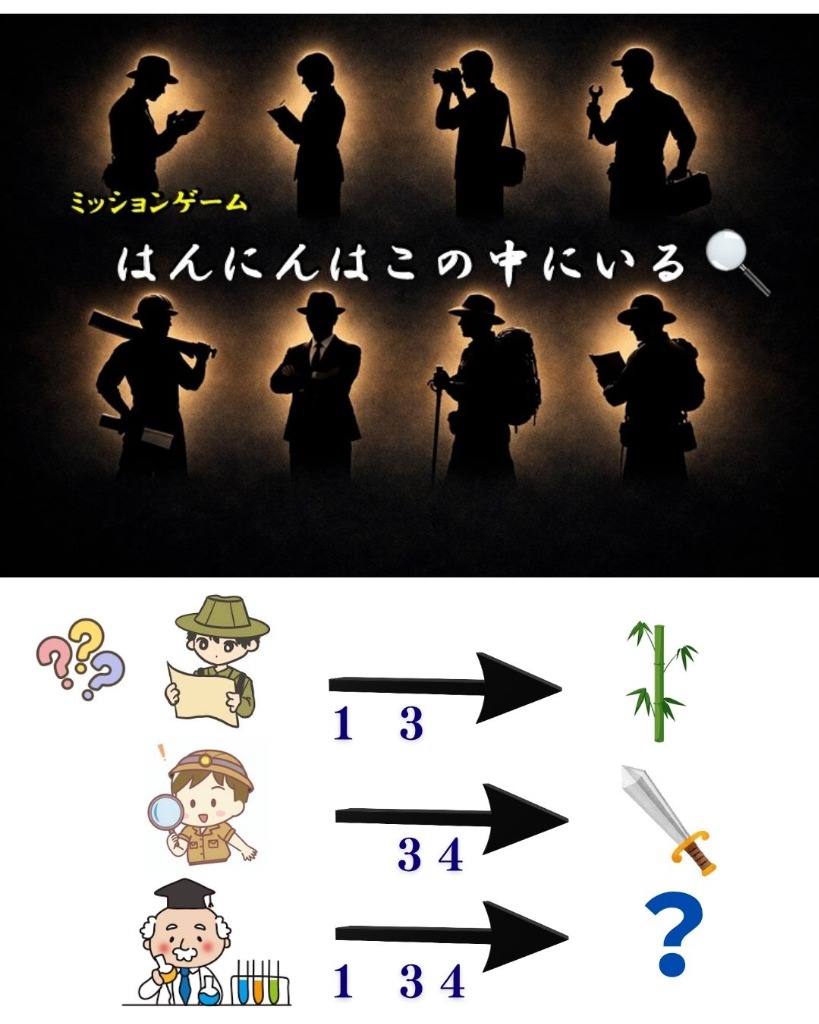 ミッションゲーム「はんにんはこのなかにいる」公開！
