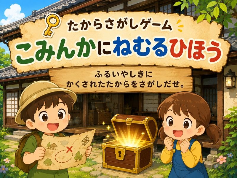 新作宝探しゲーム「こみんかにねむるひほう」公開